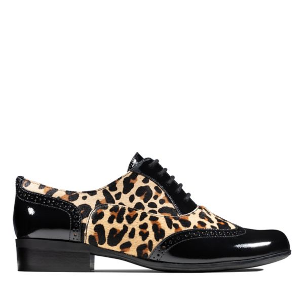Clarks Womens Hamble Oak Flat Shoes Leopard | CA-9812067